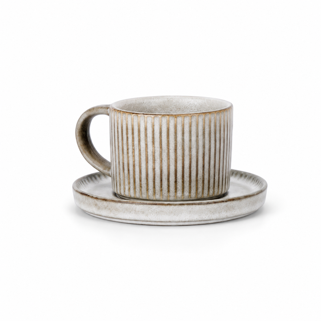 Bacimi® Set Of 4 Mini Espresso Cups With Saucers - 3 oz