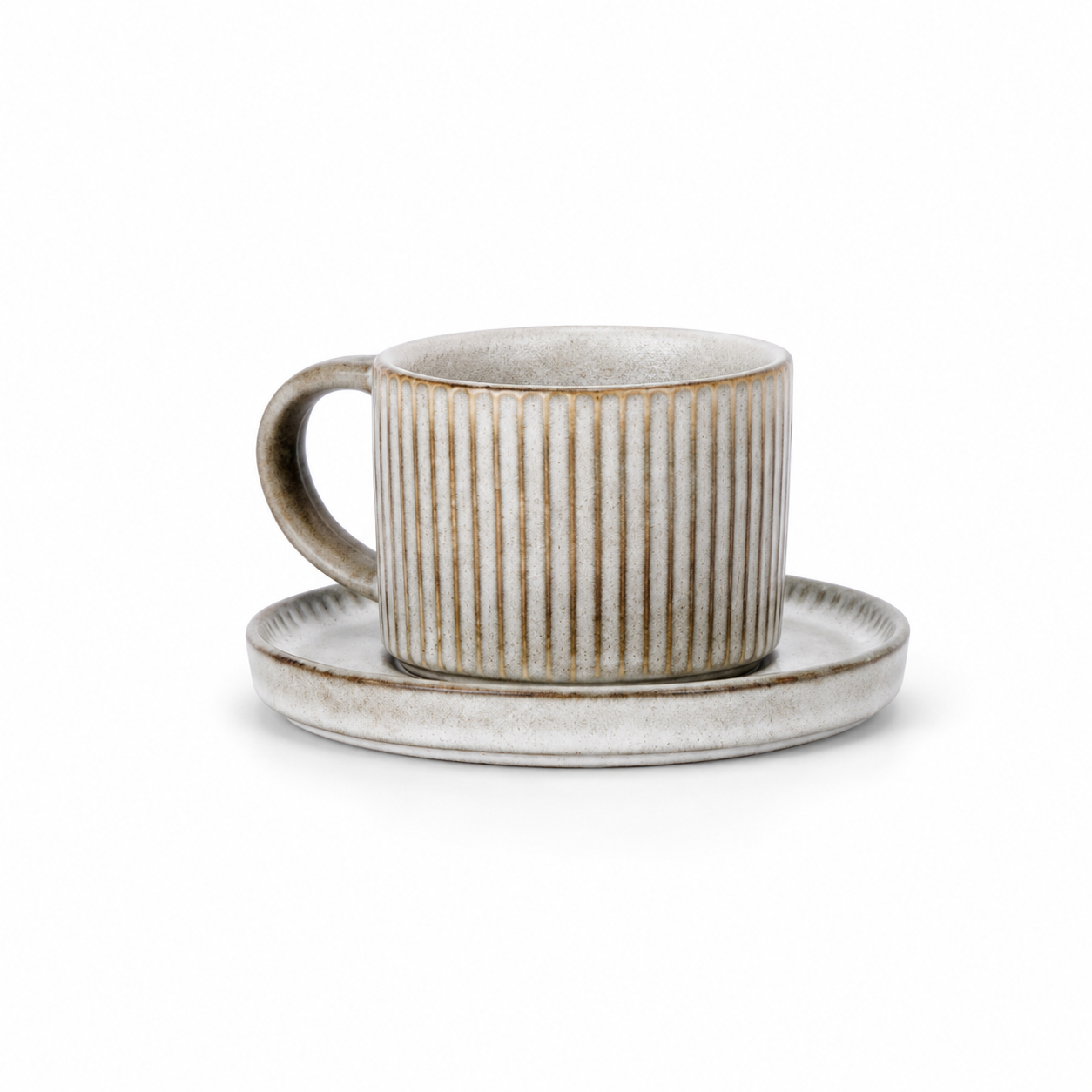 Bacimi® Set Of 4 Mini Espresso Cups With Saucers - 3 oz