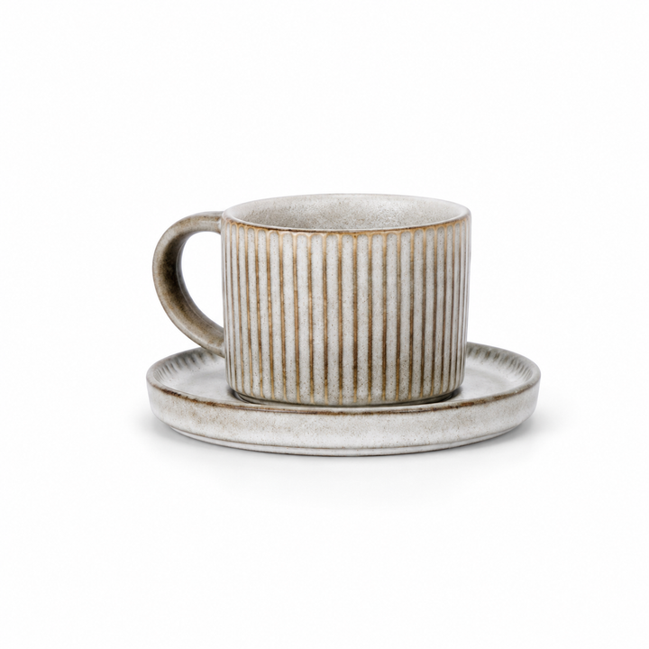 Bacimi® Set Of 4 Mini Espresso Cups With Saucers - 3 oz