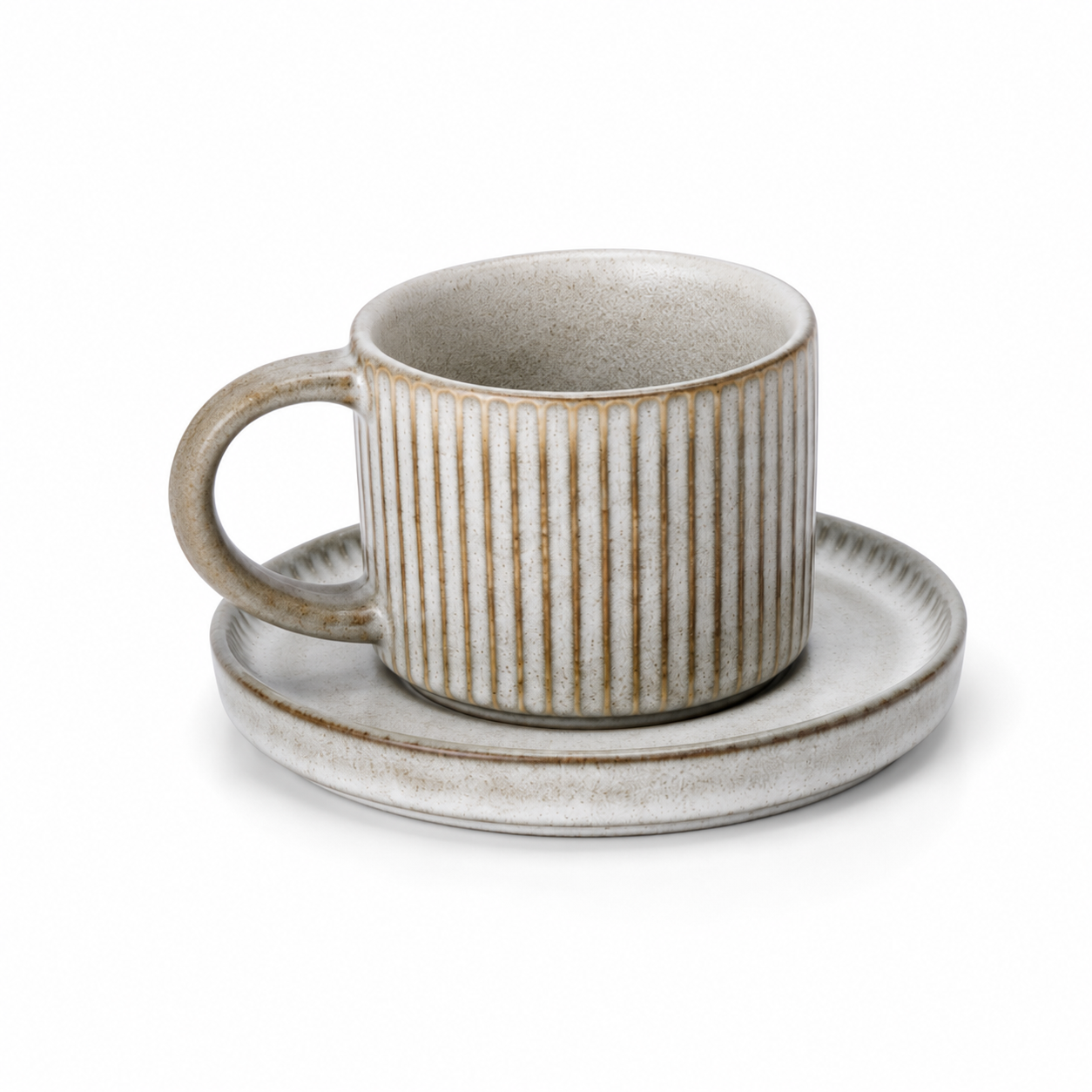 Bacimi® Set Of 4 Mini Espresso Cups With Saucers - 3 oz