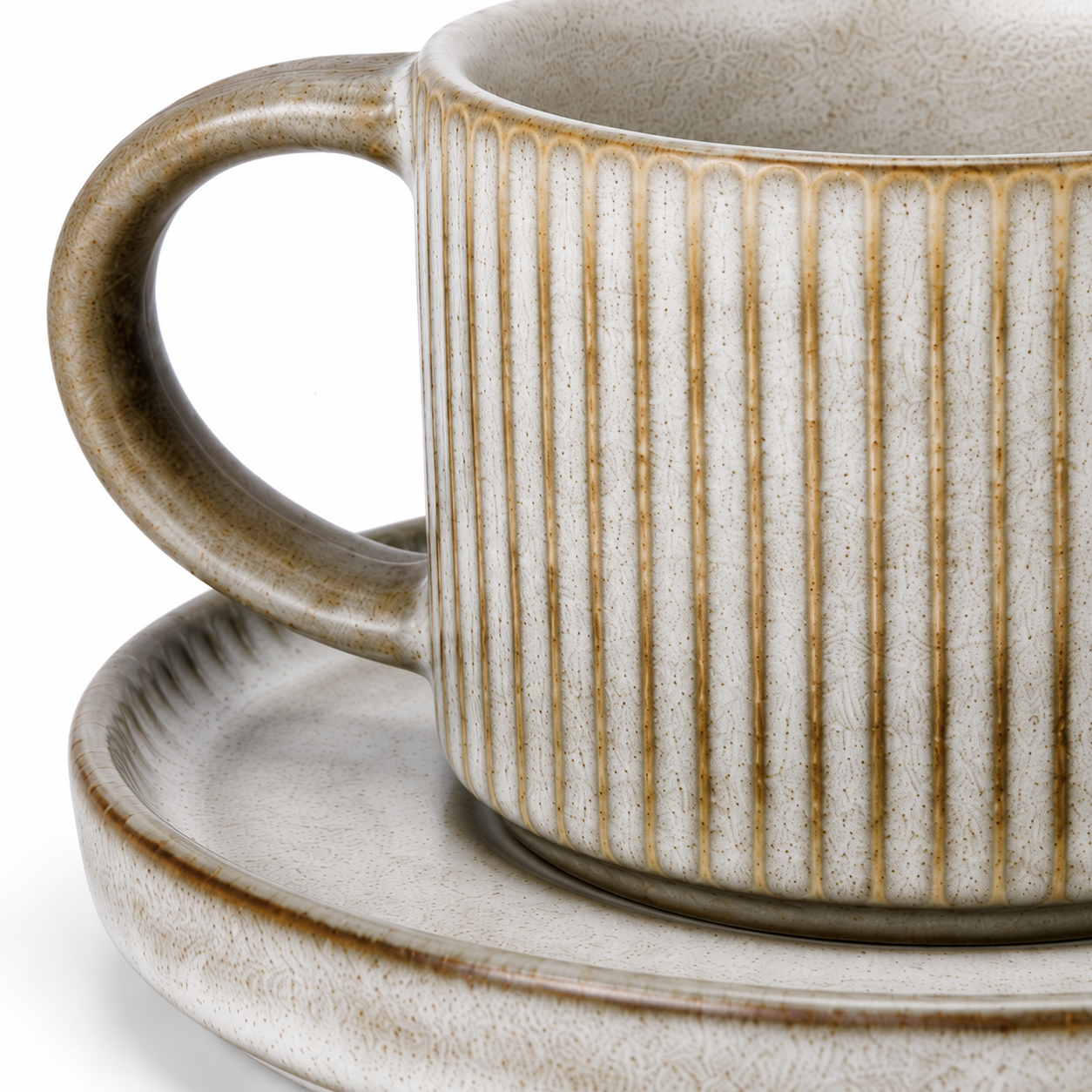 Bacimi® Set Of 4 Mini Espresso Cups With Saucers - 3 oz