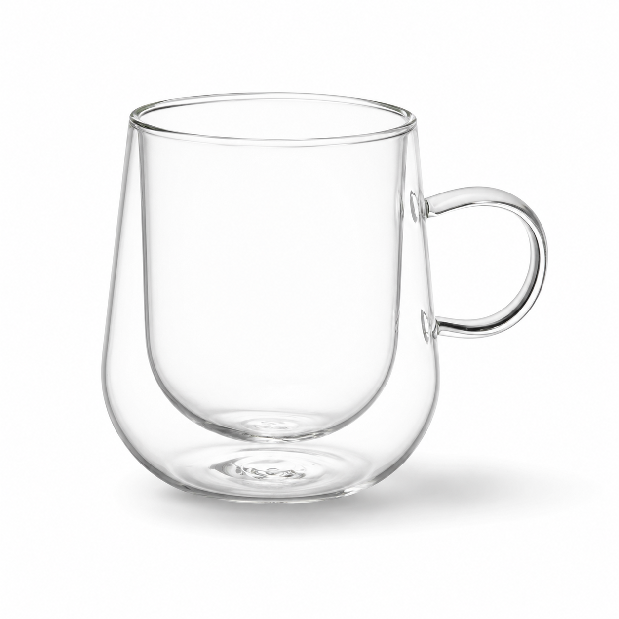 Bacimi® Double Wall Glass Coffee Cups Set of 2 – 12oz