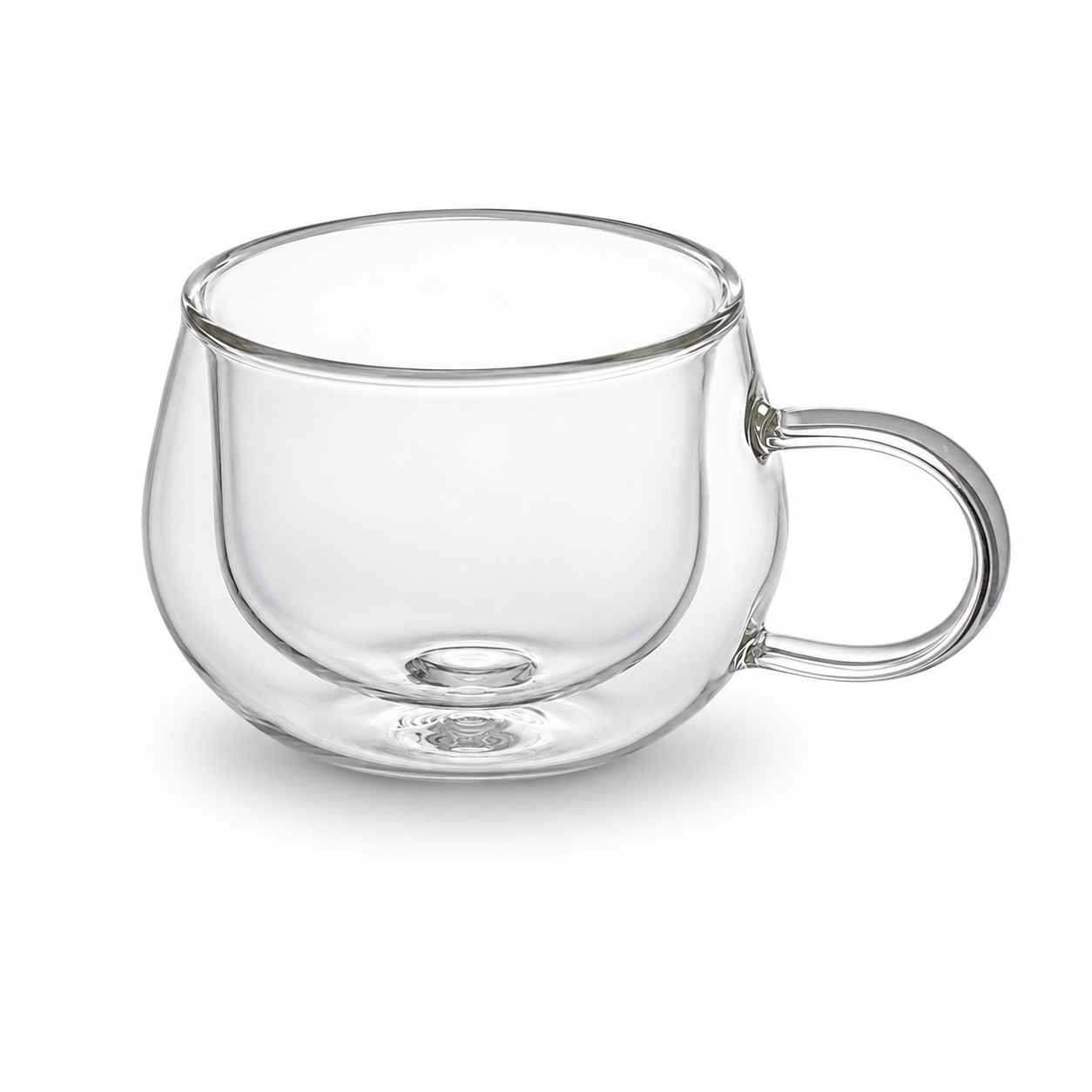 Bacimi Double Wall Borosilicate Glass Espresso Cups  Set of 4 -3.5oz