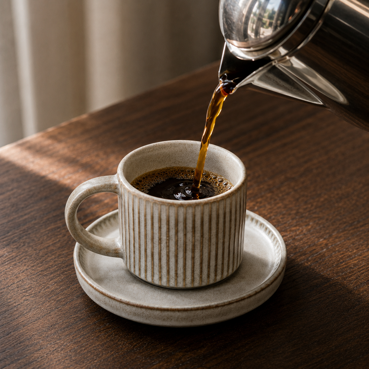 Bacimi® Set Of 4 Mini Espresso Cups With Saucers - 3 oz
