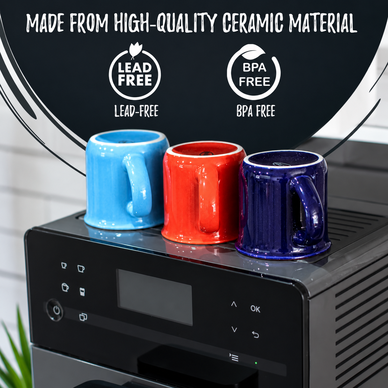 Bacimi® Demitasse Espresso Cups Set of 6 - 3oz