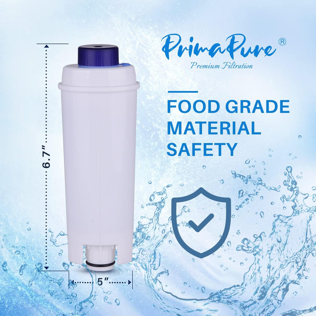 PrimaPure Coffee Espresso Machine Water Filter Replacement For DeLonghi DLSC002, SER3017, 5513292811, ESAM, ECAM, ETAM SERIES