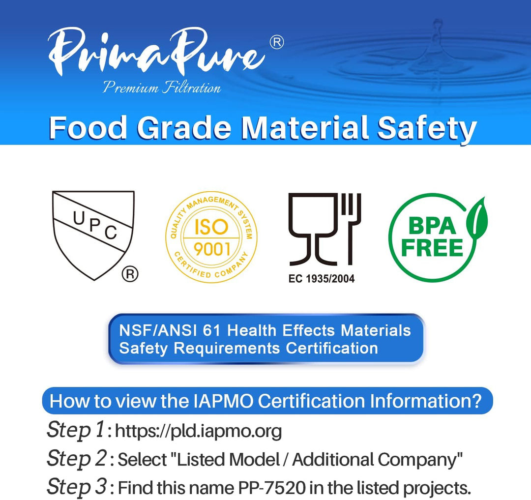 PrimaPure Espresso Coffee Machine Water Filter Replacement For Jura Capresso Clearyl White 64553 / 01 Certified To NSF / ANSI 42 BY IAPMO R&T