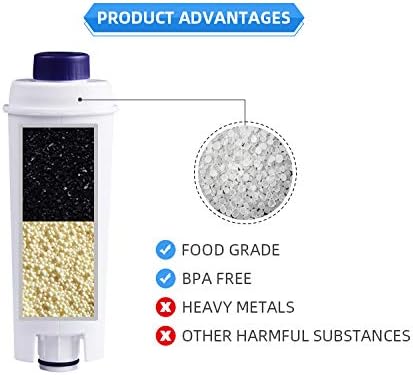 Spring Source Coffee Machine Water Filter Replacement For DeLonghi DLSC002, SER3017, 5513292811, ESAM, ECAM, ETAM Series