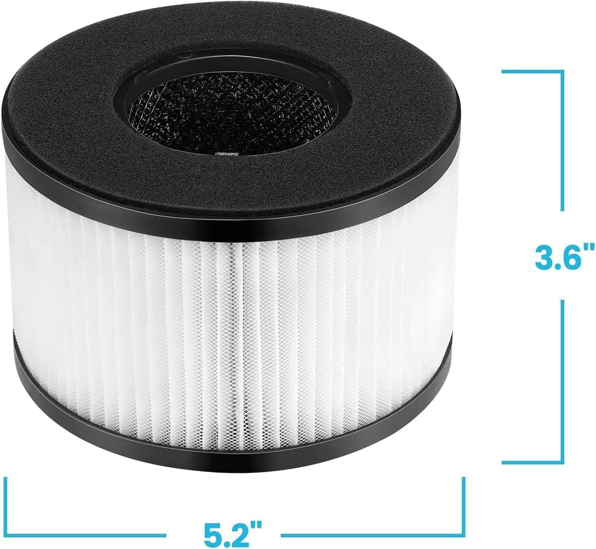PrimaPure 2-Pack H13 3 IN 1 True HEPA Filter System Replacement For BS-03 PARTU AND SLEVOO