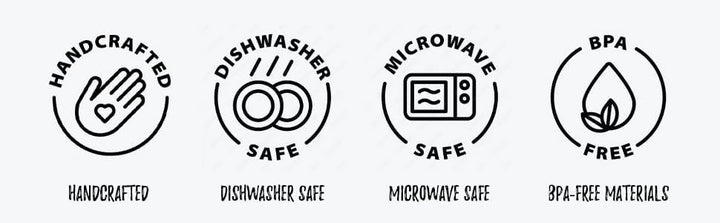 Bacimi Borosilicate Mini Glass Espresso cups 3oz / 90ML, White Handle Set of 2